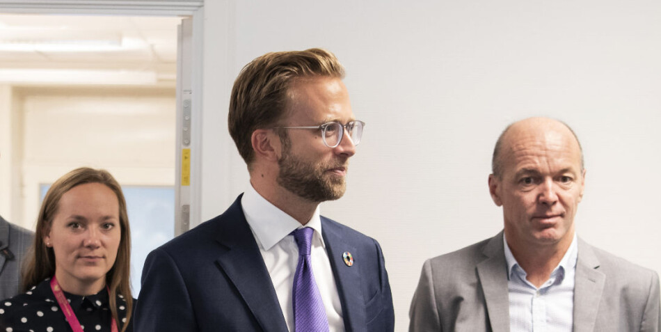 Digitaliseringsminister Nikolai Astrup på besøk på OsloMet. Foto: Sonja Balci Digitaliseringsminister Nikolai Astrup på besøk på OsloMet. Foto: Sonja Balci