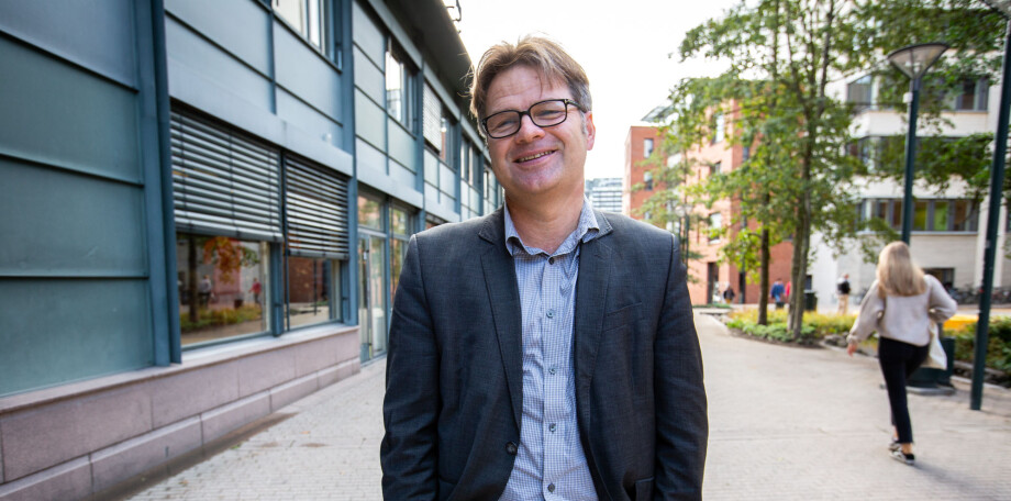 Tore Tungodden fra Universitetet i Bergen på OsloMet mandag. Foto: Runhild Heggem