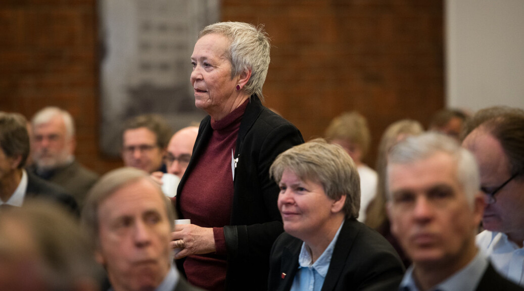 Rektor Kathrine Skretting vil ha samme regler for alle faglig ansatte ved Høgskolen i Innlandet for hvor mye tid de skal bruke på forskning. Foto: Skjalg Bøhmer Vold Rektor Kathrine Skretting vil ha samme regler for alle faglig ansatte ved Høgskolen i Innlandet for hvor mye tid de skal bruke på forskning. Foto: Skjalg Bøhmer Vold