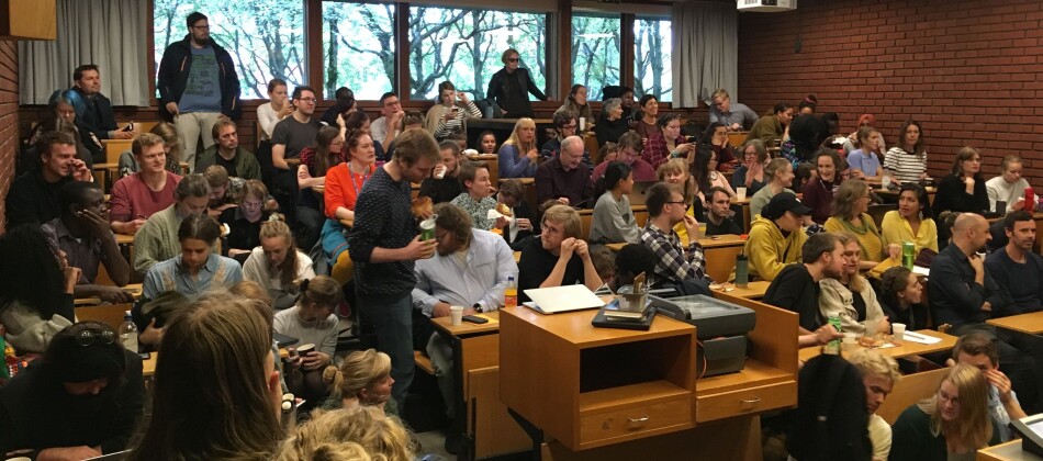 Stappfullt i Eilert Sundts hus på Universitetet i Oslo i anledning SAIHs seminar om avkolonisering av akademia høsten 2018. Foto: Øystein Fimland Stappfullt i Eilert Sundts hus på Universitetet i Oslo i anledning SAIHs seminar om avkolonisering av akademia høsten 2018. Foto: Øystein Fimland
