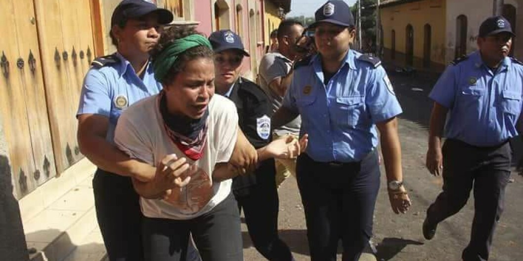 Amaya Coppens er en nicaraguansk studentleder som ble fengslet nylig. Foto: Norwin Mojica