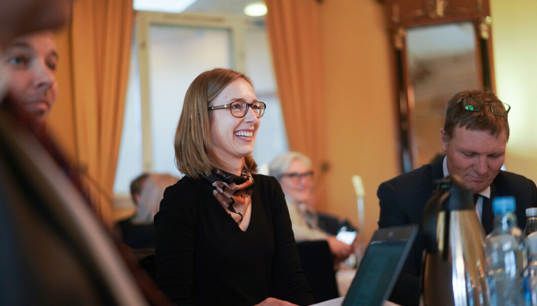 Forsknings- og høyere utdanningsminister Iselin Nybø får dele ut 65 millioner kroner mer til forskning på muliggjørende teknologier i 2019. Det foreslås også 25 mill. mer til å øke kvaliteten i høyere utdanning. Foto: Ketil Blom Haugstulen Forsknings- og høyere utdanningsminister Iselin Nybø får dele ut 65 millioner kroner mer til forskning på muliggjørende teknologier i 2019. Det foreslås også 25 mill. mer til å øke kvaliteten i høyere utdanning. Foto: Ketil Blom Haugstulen