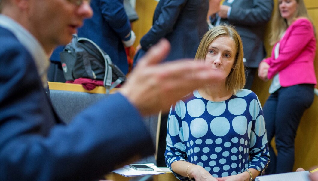 Statsråd Iselin Nybø understreker at regjeringen satser på kvalitet. Foto: Siri Øverland Eriksen Statsråd Iselin Nybø understreker at regjeringen satser på kvalitet. Foto: Siri Øverland Eriksen
