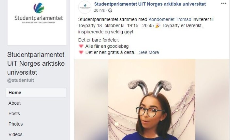 Det er bare fordeler, ifølge Facebookposten. Skjermdump. Det er bare fordeler, ifølge Facebookposten. Skjermdump.