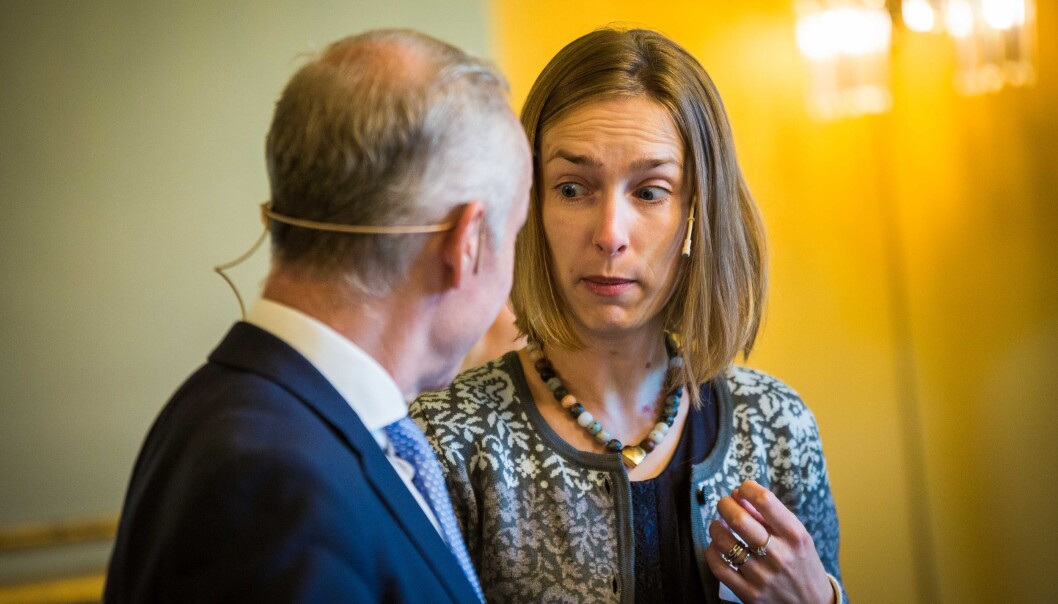 Statsrådene Jan Tore Sanner og Iselin Nybø inviterte til utdanningspolitisk toppmøte med tema «tidlig innsats» i midten av oktober. Foto: Siri Øverland Eriksen Statsrådene Jan Tore Sanner og Iselin Nybø inviterte til utdanningspolitisk toppmøte med tema «tidlig innsats» i midten av oktober. Foto: Siri Øverland Eriksen