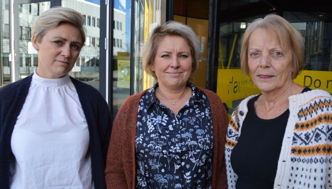 OsloMet-ansatte på Kjeller: Kari Anne Hakestad, Line Aasen og Kirsten Vistnes. Foto: Eva Tønnessen OsloMet-ansatte på Kjeller: Kari Anne Hakestad, Line Aasen og Kirsten Vistnes. Foto: Eva Tønnessen