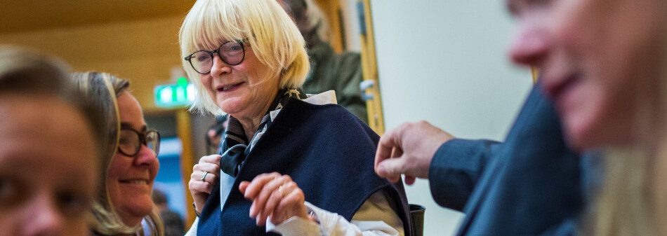 Berit Rokne, rektor ved Høgskulen på Vestlandet skal også redusere reservene i regnskapene i år. Foto: Siri Øverland Eriksen Berit Rokne, rektor ved Høgskulen på Vestlandet skal også redusere reservene i regnskapene i år. Foto: Siri Øverland Eriksen