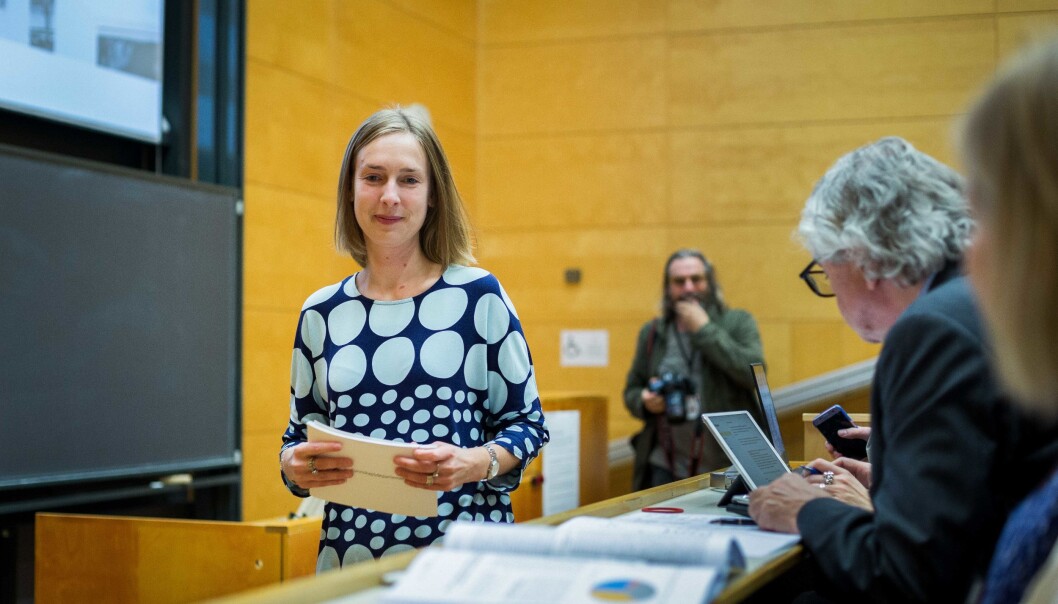Iselin Nybø presenterer revidert utgave av langtidsplanen for forskning og høyere utdanning, oktober 2018. Foto: Siri Øverland Eriksen Iselin Nybø presenterer revidert utgave av langtidsplanen for forskning og høyere utdanning, oktober 2018. Foto: Siri Øverland Eriksen