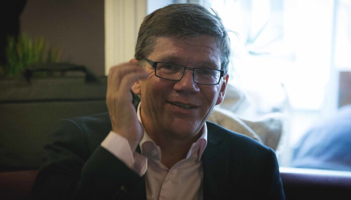 Rektor Svein Stølen har ikke fått noen lovnad fra norske myndigheter om penger til den europeiske utdanningssatsingen han planlegger. Foto: Siri Øverland Eriksen Rektor Svein Stølen har ikke fått noen lovnad fra norske myndigheter om penger til den europeiske utdanningssatsingen han planlegger. Foto: Siri Øverland Eriksen
