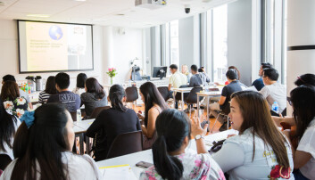De fleste studentene på den kompletterende utdanningen for sykepleiere er fra Filippinene, men det er også studenter fra Eritrea, Etiopia, Russland og Nepal. De fleste studentene på den kompletterende utdanningen for sykepleiere er fra Filippinene, men det er også studenter fra Eritrea, Etiopia, Russland og Nepal.