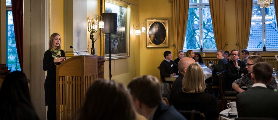 Studenttoppmøte med Iselin Nybø. Foto: Siri Øverland Eriksen Studenttoppmøte med Iselin Nybø. Foto: Siri Øverland Eriksen