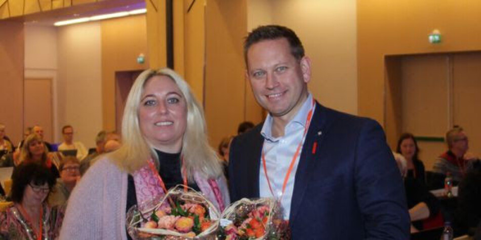 Vegard Einan er valgt som ny leder i Parat og Unn Kristin Olsen er valgt som ny nestleder. Foto: Trygve Bergsland/Parat. Vegard Einan er valgt som ny leder i Parat og Unn Kristin Olsen er valgt som ny nestleder. Foto: Trygve Bergsland/Parat.
