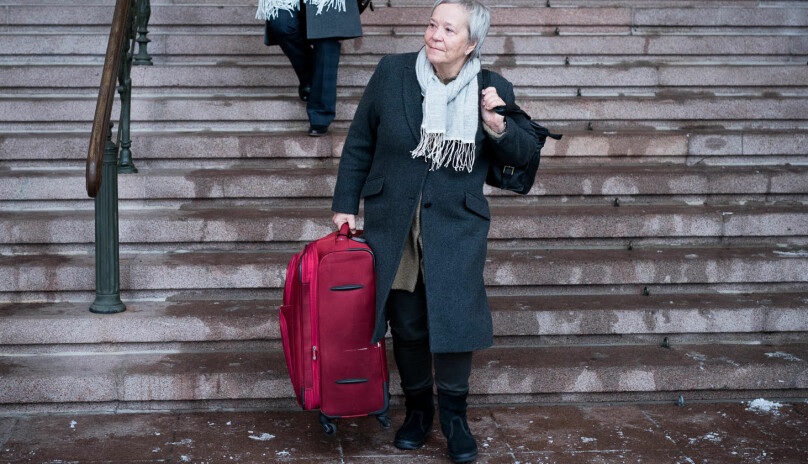 Rektor Kathrine Skretting ved Høgskolen i Innlandet har et av de mest nøkterne reisebudsjettene i år. FOto: Skjalg Bøhmer Vold