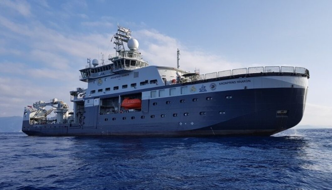 Havforskningsinstituttet overtok forskningsskipet «Kronprins Haakon» fra verftet i mars. Største bruker av båten er UiT Norges arktiske universitet. Foto: Øystein Mikelborg / Norsk Polarinstitutt Havforskningsinstituttet overtok forskningsskipet «Kronprins Haakon» fra verftet i mars. Største bruker av båten er UiT Norges arktiske universitet. Foto: Øystein Mikelborg / Norsk Polarinstitutt