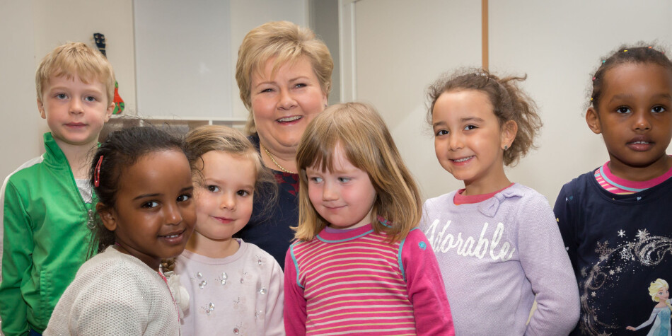 Erna Solberg og regjeringen vil ha flere barn. Men studentene ser ikke ut til å ha stilt opp for statsministeren sin i fjor. Foto: Hans Kristian Thorbjørnsen/Høyre Erna Solberg og regjeringen vil ha flere barn. Men studentene ser ikke ut til å ha stilt opp for statsministeren sin i fjor. Foto: Hans Kristian Thorbjørnsen/Høyre