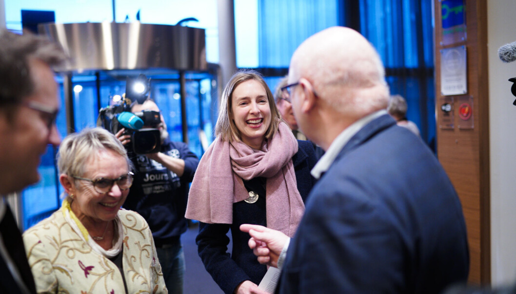 Forsknings- og høyere utdanningsminister Iselin Nybø (V) ankommer styremøtet ved Nord universitet. Foto: Ketil Blom Haugstulen Forsknings- og høyere utdanningsminister Iselin Nybø (V) ankommer styremøtet ved Nord universitet. Foto: Ketil Blom Haugstulen