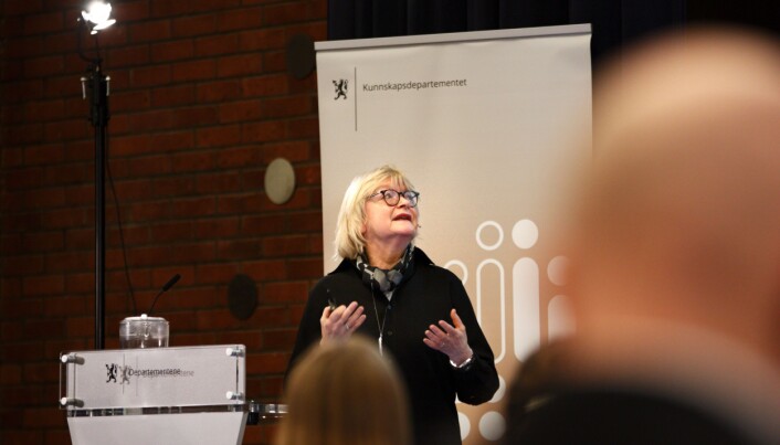 Rektor Berit Rokne ved Høgskulen på Vestlandet. Rektor Berit Rokne ved Høgskulen på Vestlandet.