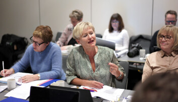 Bjørg Tørresdal (i midten) og Aslaug Mikkelsen (t.h) under Nord-styremøtet hvor Iselin Nybø var på besøk. Foto: Ketil Bklom Haugstulen Bjørg Tørresdal (i midten) og Aslaug Mikkelsen (t.h) under Nord-styremøtet hvor Iselin Nybø var på besøk. Foto: Ketil Bklom Haugstulen