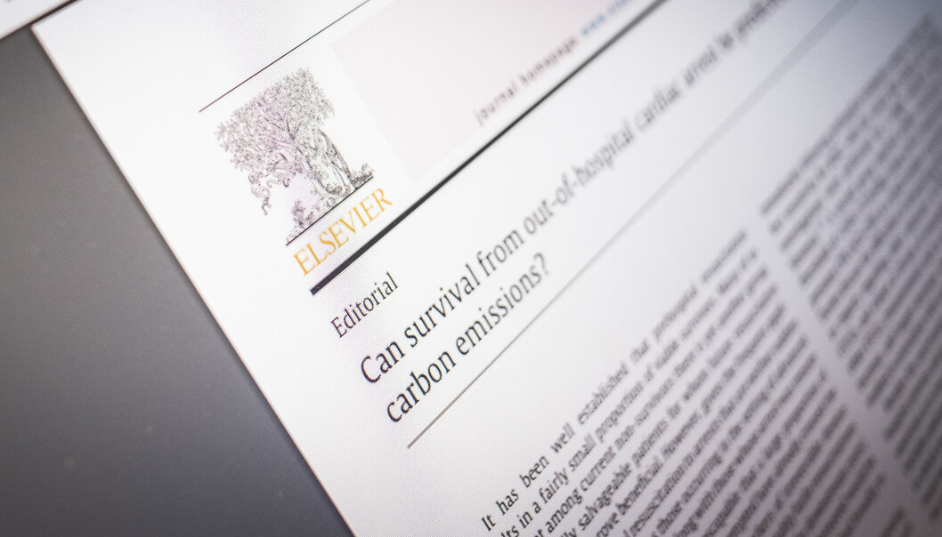 Elsevier er et av forlagene som har undertegnet et brev der de advarer mot endring av amerikansk politikk. Foto: Torkjell Trædal Elsevier er et av forlagene som har undertegnet et brev der de advarer mot endring av amerikansk politikk. Foto: Torkjell Trædal