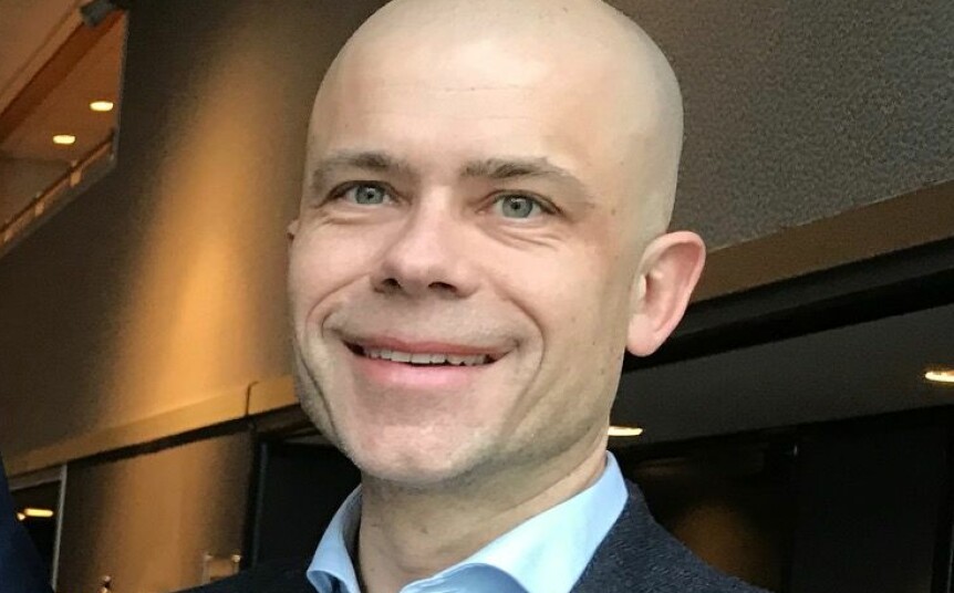 Fungerende rektor Lars-Petter Jelsness-Jørgensen ved Høgskolen i Østfold stiller til valg som ny rektor. Foto: Tove Lie