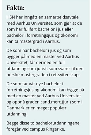 Eksempel på informasjon på usn.no som studentene har oppfattet dithen at de er garantert plass i Danmark. Eksempel på informasjon på usn.no som studentene har oppfattet dithen at de er garantert plass i Danmark.