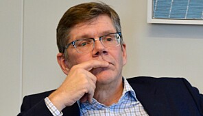 UiO-rektor Svein Stølen, bekymret, 2019. Foto: Øystein Fimland