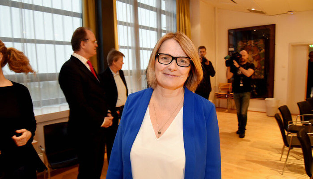 Nyvalgt rektor ved Universitetet i Agder, Sunniva Whittaker, ønsker seg en vanlig student som mentor når hun overtar rektorjobben 1. august. Foto: Jan Arve Olsen, UiA Nyvalgt rektor ved Universitetet i Agder, Sunniva Whittaker, ønsker seg en vanlig student som mentor når hun overtar rektorjobben 1. august. Foto: Jan Arve Olsen, UiA