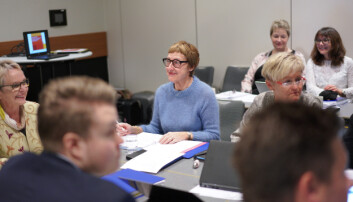 Konstituert rektor ved Nord universitet, Hanne Solheim Hansen, på tilhørerbenken på møtet 11. januar. Foto: Ketil Blom Haugstulen Konstituert rektor ved Nord universitet, Hanne Solheim Hansen, på tilhørerbenken på møtet 11. januar. Foto: Ketil Blom Haugstulen