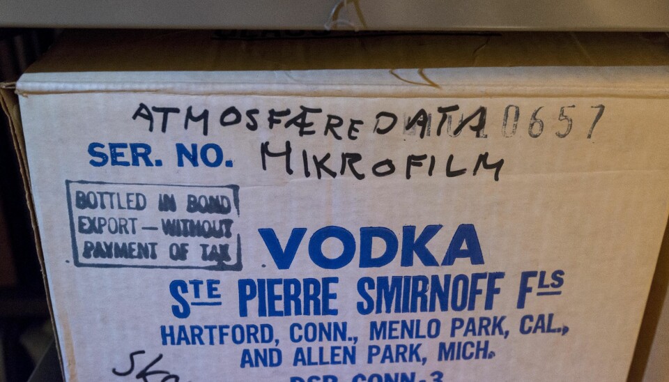 Atmosfæredata/vodka på Geofysens loft. Foto: Tor Farstad