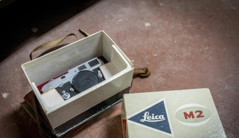 State of the art, Leica M2, som ein forskar aldri rakk å bruke? Eller gøymde i kjellaren og gløymde? Foto: Tor Farstad