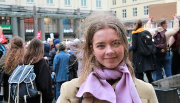 — Det er jo helt vilt, sier leder av Hordaland Natur og Ungdom, Vilja Helle Bøyum. Foto: Jan Willie Olsen — Det er jo helt vilt, sier leder av Hordaland Natur og Ungdom, Vilja Helle Bøyum. Foto: Jan Willie Olsen