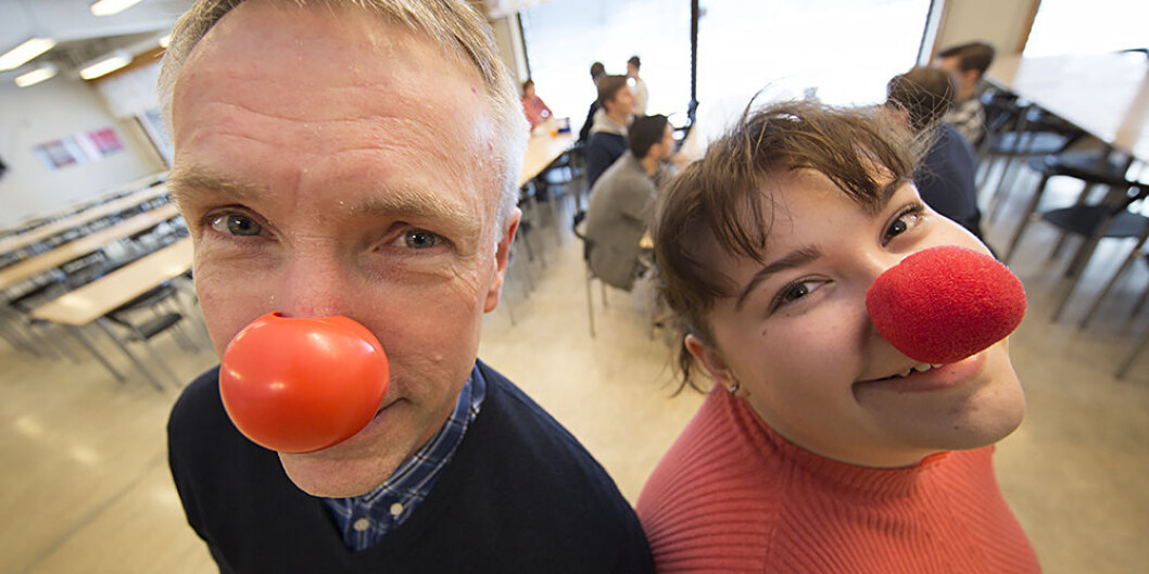 UiT Norges arktiske universitet søker klovner til forskningsprosjekt. I alle fall i dag — 1. april. Foto: Brøndbo, Stig / UiT UiT Norges arktiske universitet søker klovner til forskningsprosjekt. I alle fall i dag — 1. april. Foto: Brøndbo, Stig / UiT