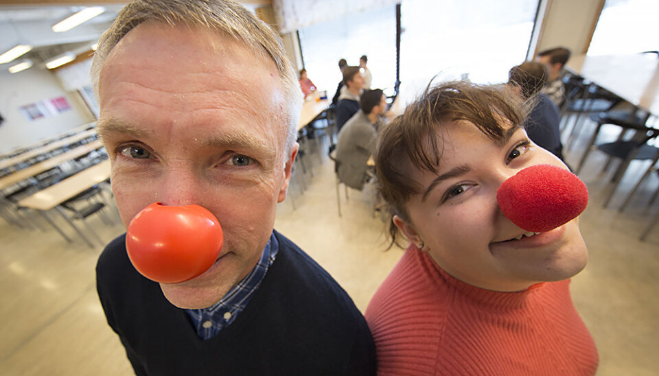 UiT Norges arktiske universitet søker klovner til forskningsprosjekt. I alle fall i dag — 1. april. Foto: Brøndbo, Stig / UiT