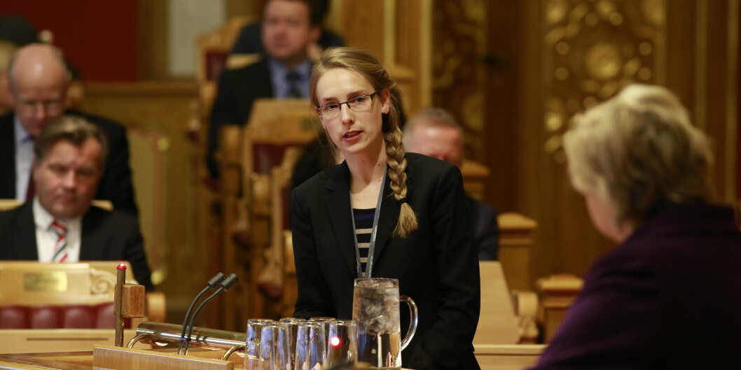 Iselin Nybø i spørretimen i november 2018. Foto: Terje Heiestad/Stortinget Iselin Nybø i spørretimen i november 2018. Foto: Terje Heiestad/Stortinget