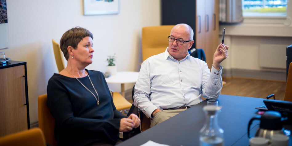 — Vi var ikke fornøyde, sier dekan ved Det humanistiske fakultet på NTNU Anne Kristine Børresen. Her sammen med NTNU-rektor, Gunnar Bovim. Foto: Skjalg Bøhmer Vold — Vi var ikke fornøyde, sier dekan ved Det humanistiske fakultet på NTNU Anne Kristine Børresen. Her sammen med NTNU-rektor, Gunnar Bovim. Foto: Skjalg Bøhmer Vold