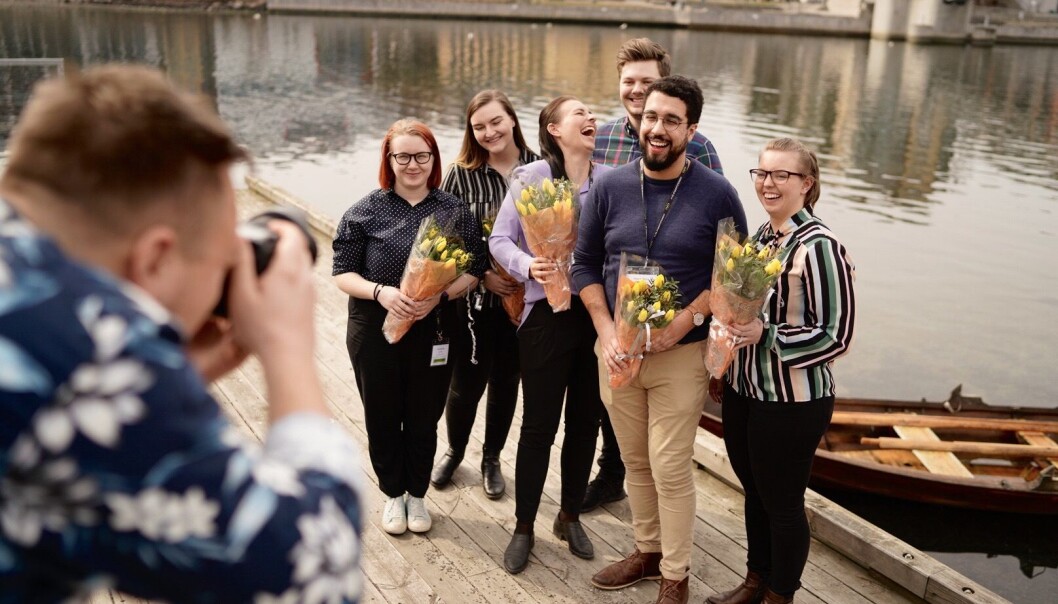 Neste års arbeidsutvalg i Norsk studentorganisasjon. Christina Eide, Julie Iversen, Marte Øien, Stian Skarheim Magelssen og Fam Karine Heer Aas. Foto: Ketil Blom Haugstulen Neste års arbeidsutvalg i Norsk studentorganisasjon. Christina Eide, Julie Iversen, Marte Øien, Stian Skarheim Magelssen og Fam Karine Heer Aas. Foto: Ketil Blom Haugstulen