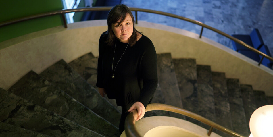 Ellen Dalen, 2. nestleder NTL, anbefaler regjeringen å legge rapporten som anbefaler at universitetene skal g fra seg eiendommene sine i en skuff. Foto: Ketil Blom Haugstulen Ellen Dalen, 2. nestleder NTL, anbefaler regjeringen å legge rapporten som anbefaler at universitetene skal g fra seg eiendommene sine i en skuff. Foto: Ketil Blom Haugstulen