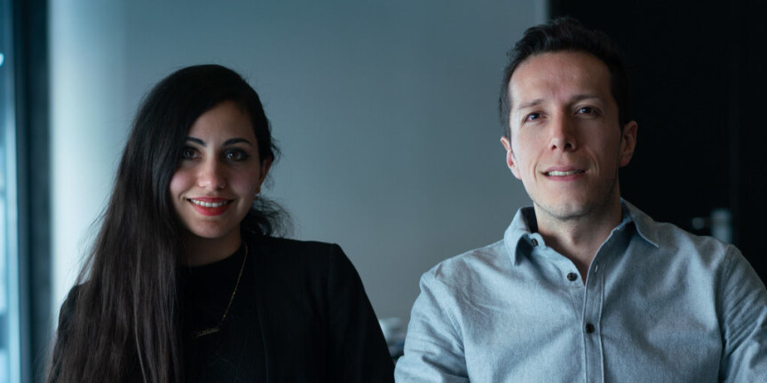 Carolina Villarreal and David Molina are students at NTNU in Ålesund. Photo: Ketil Blom Haugstulen