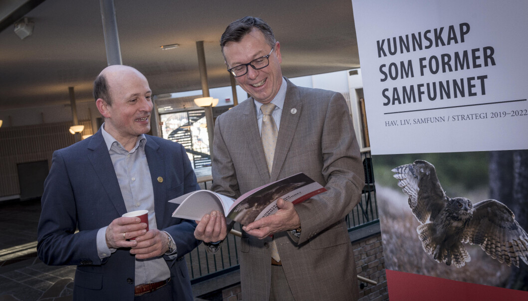 Karl Harald Søvig (t.v.) sitter i utvalget som skal vurdere ny universitets- og høgskolelov, her sammen med rektor Dag Rune Olsen Foto: Tor Farstad Karl Harald Søvig (t.v.) sitter i utvalget som skal vurdere ny universitets- og høgskolelov, her sammen med rektor Dag Rune Olsen Foto: Tor Farstad