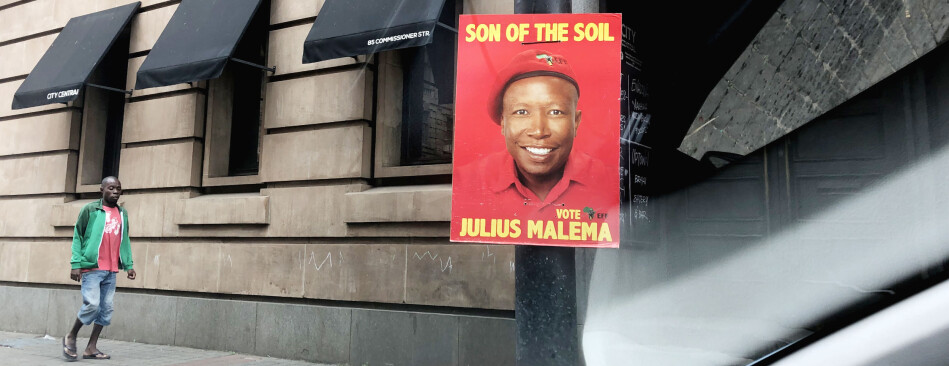 Julius Malema er utbrytaren og populisten som vil utfordre ANC. Foto: Njord V. Svendsen Julius Malema er utbrytaren og populisten som vil utfordre ANC. Foto: Njord V. Svendsen