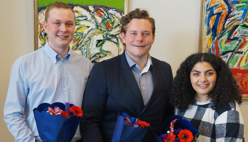 Det nye arbeidsutvalget ved Studentorganisasjonen StOr i Stavanger. Foto: Studentorganisasjonen StOr
