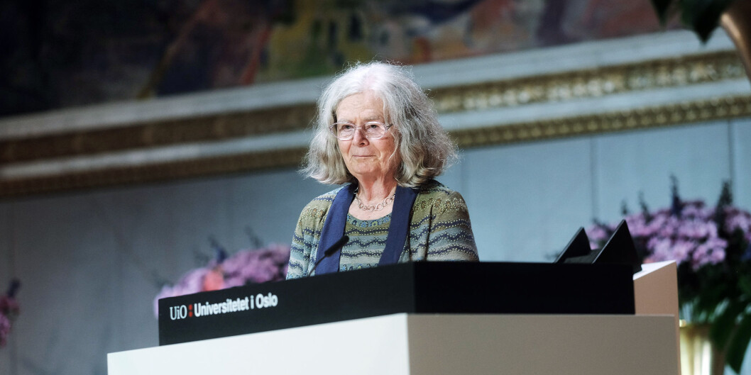 Karen Uhlenbeck mottok Abelprisen på 6 millioner kroner tirsdag. Foto: Ketil Blom Haugstulen Karen Uhlenbeck mottok Abelprisen på 6 millioner kroner tirsdag. Foto: Ketil Blom Haugstulen