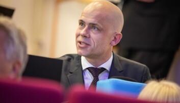 Rektor Lars-Petter Jelsness-Jørgensen, i Østfold lover å følge opp studentenes egenbetaling. Foto: Siri Ø. Eriksen