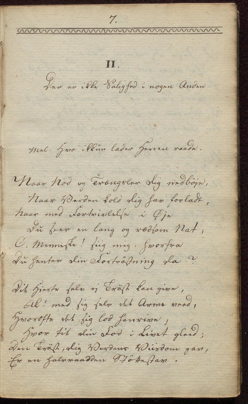 ubb-ms-0329a: Første side av Salme 2 diktet av Lyder Sagen.