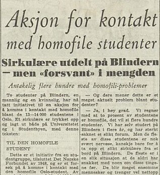 Senere lot Brantenberg og Anners seg intervjue av Dagbladet, vel å merke anonymt. Foto: Nasjonalbiblioteket. Senere lot Brantenberg og Anners seg intervjue av Dagbladet, vel å merke anonymt. Foto: Nasjonalbiblioteket.