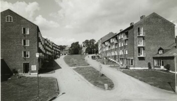 Boligblokkene på Sogn studentby, ca 1955-1960. Foto: Mittet &amp; Co A.S./Oslo Museum