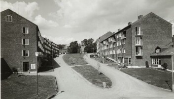 Boligblokkene på Sogn studentby, ca 1955-1960. Foto: Mittet & Co A.S./Oslo Museum Boligblokkene på Sogn studentby, ca 1955-1960. Foto: Mittet & Co A.S./Oslo Museum