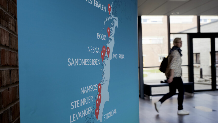 Nord universitet kart. Foto: Paul S. Amundsen