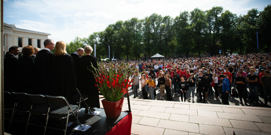 Universitetet i Oslo er et av 15 universiteter med studiestart 12.august. Foto: Runhild Heggem