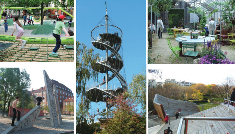 Kongstanken er at parken igjen skal bli en attraksjon: Illustrasjon. Smevig landskapsarkitekter